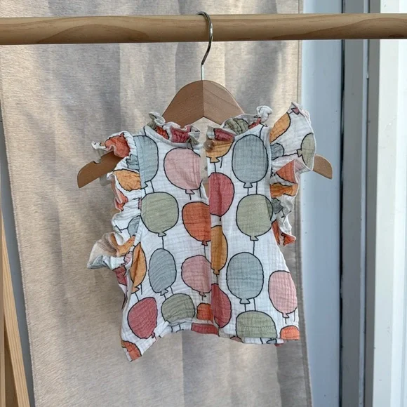 Oh Baby! Gauze Lola Top & Tutu Skirt Set l Balloon Print - Picture 4 of 9